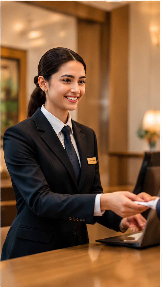 CTH Level 4 Diploma in Hospitality Management student